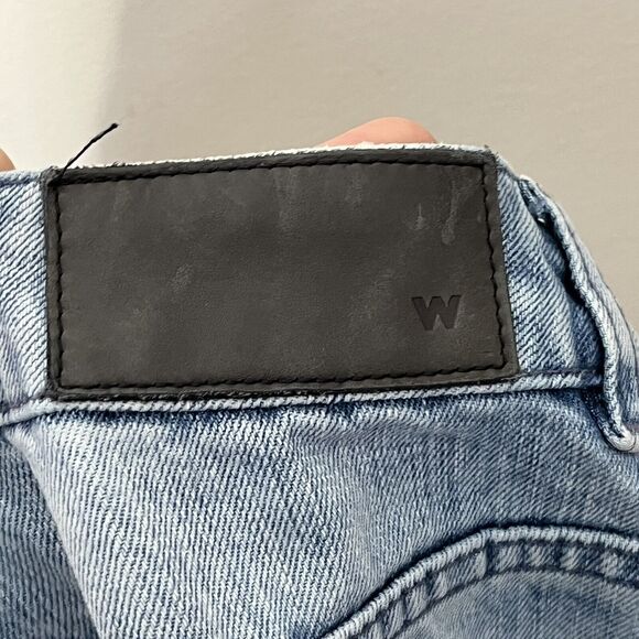 Whistles Distressed Cropped Jeans Women’s 26 Medium Wash Rigid 100% Cotton Denim - Picture 13 of 13